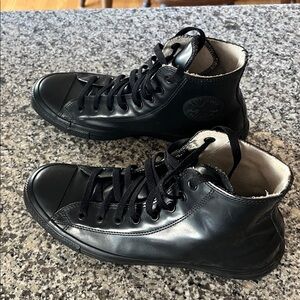 Converse All Star Waterproof Black High-Top Sneakers. Men’s size 9.5